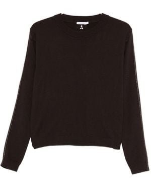 Patrizia Pepe Pullover mit rundem Ausschnitt - Schwarz
