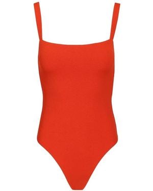 Matteau Square-Neck Swimsuit - Red