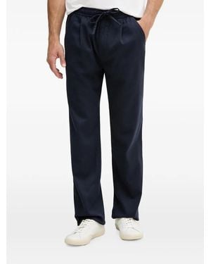 Guess Drawstring-Waist Pleated Pants - Blue