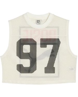 PUMA X Rosé Mesh Top - Wit