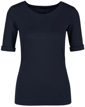 Marc Cain Turn-Up Cuff T-Shirt - Blue
