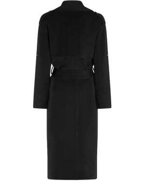 Alberta Ferretti Belted Double-Breasted Coat - Black