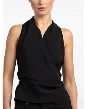 Peter Cohen Tie-Fastening Top - Black