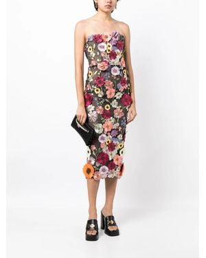 knee length dresses for ladies Jasmine Blanc Midi Dress by Bronx and Banco – The Fitzroy main image 0