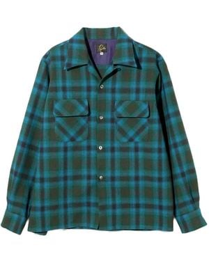Needles Plaid Pocket Shirt - Green