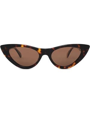 Anine Bing Tortoiseshell Cat-Eye Sunglasses - Brown