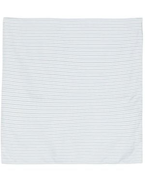 TOTEME Striped Silk Scarf - White