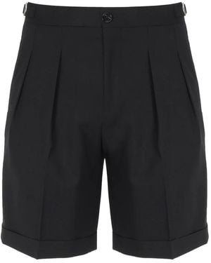 BE ABLE Pleated-Details Shorts - Black