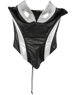 MITILIANE COUTURE Leather Corset - Black