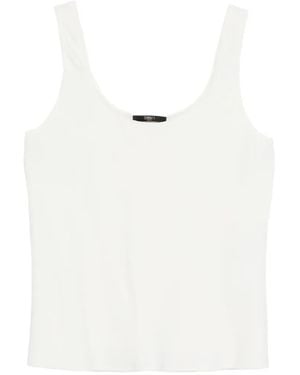 Seventy Scoop-Neck Top - White
