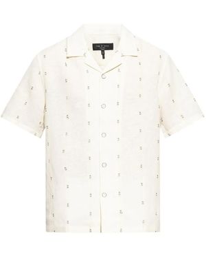 Rag & Bone Patterned Shirt - White