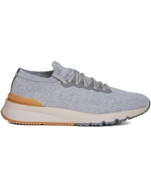 Brunello Cucinelli ニットスニーカー - ホワイト