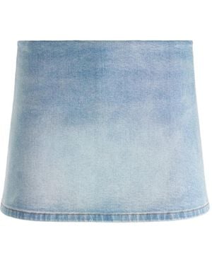 Alice + Olivia Jupe-Short Mini Maci En Jean - Bleu