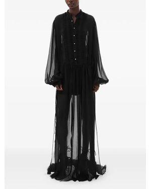 Ann Demeulemeester Tren Maxi Dress - Black