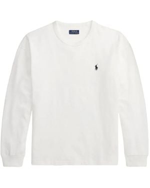 Polo Ralph Lauren Logo-Embroidered Sweatshirt - White