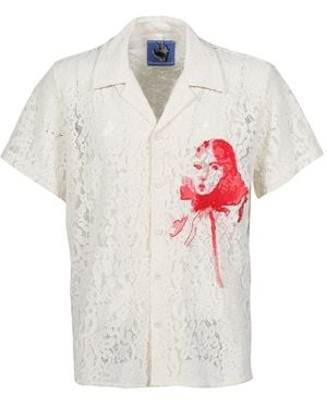 Kidsuper Camicia Con Stampa Grafica - Bianco