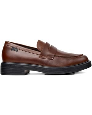 Camper Dea Penny Leather Loafers - Brown