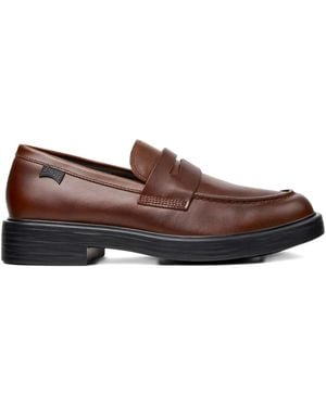 Camper Dea Penny Leather Loafers - Brown