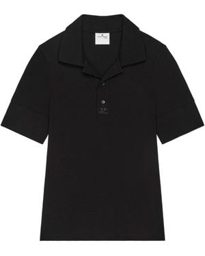 Courreges Polo Con Logo - Nero