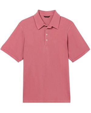Brooks Brothers Button Short-Sleeve Polo Shirt - Pink