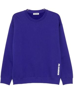 Jil Sander Logo-Print Sweatshirt - Purple
