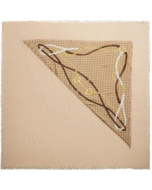 Gucci Capa Gg De Lana Y Seda En Jacquard - Neutro