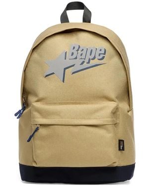 A Bathing Ape Bape Sta Cordura Backpack - Natural