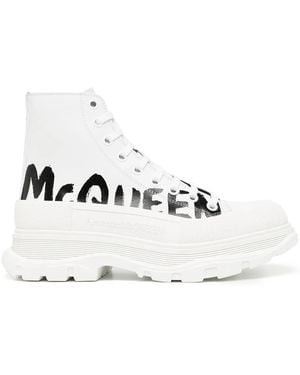 McQueen アレキサンダー・マックイーン Tread Slick ブーツ - ホワイト