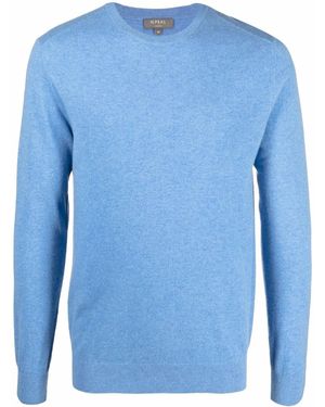 N.Peal Cashmere ラウンドネック セーター - ブルー