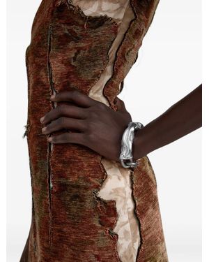 Maison Margiela Pulsera De Cadena Grande - Marrón