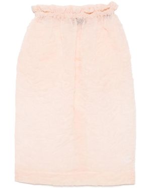 Simone Rocha Jupe À Taille Volantée - Pink