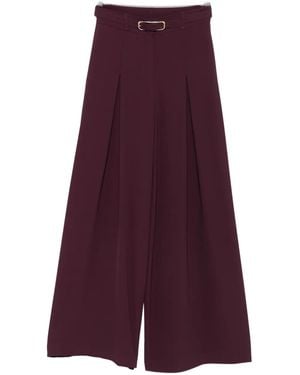 Imperial Pleated Belted Trousers - パープル
