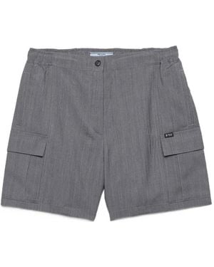 Prada Light Mohair Shorts - Grey