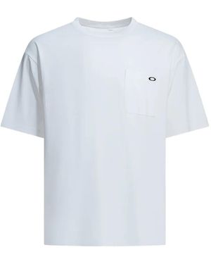 Oakley Graphic-Print Chest-Pocket T-Shirt - White