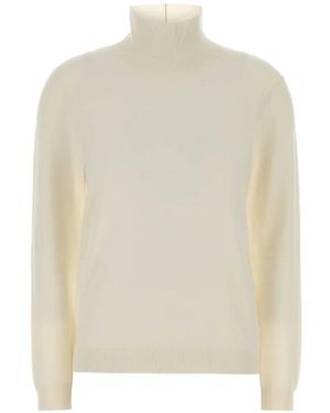Weekend by Maxmara Roll-Neck Long-Sleeved Sweater - White