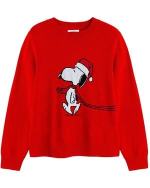 Chinti & Parker Holiday Snoopy Jumper - Red