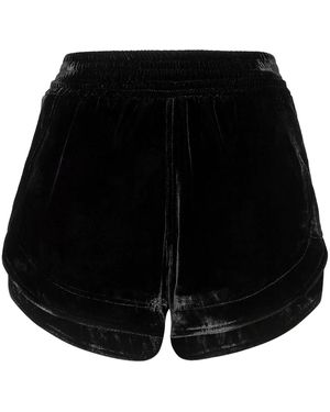 Philipp Plein ベルベット ショートパンツ - ブラック