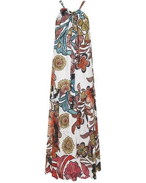 Pearl & Caviar Broderie Maxi Dress - White