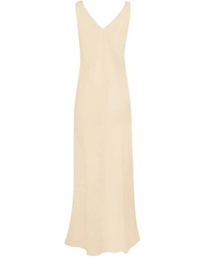 Peter Cohen V-neck Midi Dress - ホワイト