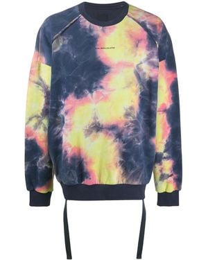Juun.J Felpa Con Fantasia Tie Dye - Blu