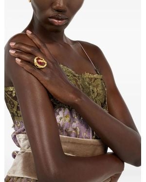 Roberto Cavalli Cocktail Ring - Brown