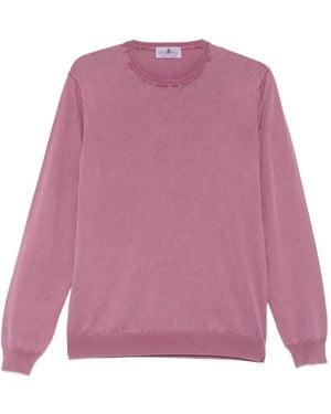 Della Ciana Crew Neck Long-Sleeve Jumper - Pink
