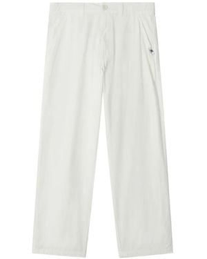 Chocoolate Logo-Patch Trousers - White