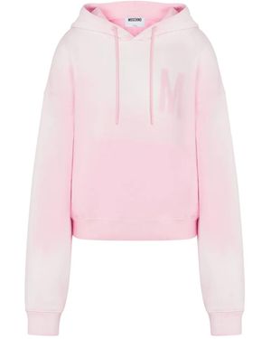 Moschino Hoodie Mit Logo - Pink