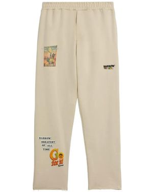 Barrow Graphic Track Pants - Natural