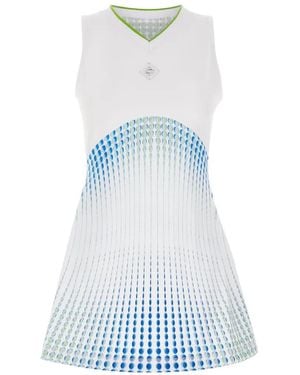 CASABLANCA Short Dress With Logo - White
