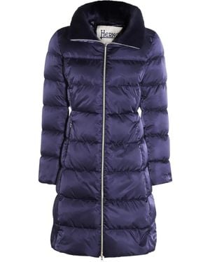 Herno Quilted Coat - Blue