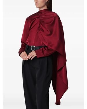 Source Unknown Koa Draped Blouse - Red