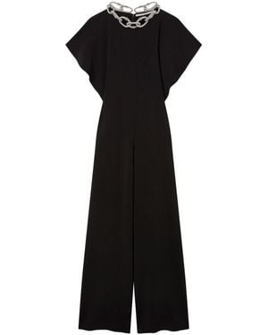 Stella McCartney Chain-Embellished Jumpsuit - Black