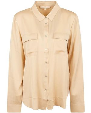 Silk95five Flap-Pocket Long-Sleeve Shirt - Natural